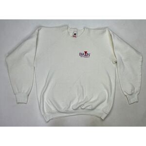 VINTAGE Biaxin Clarithromycin Drug Crewneck Sweatshirt Men Large White 90s